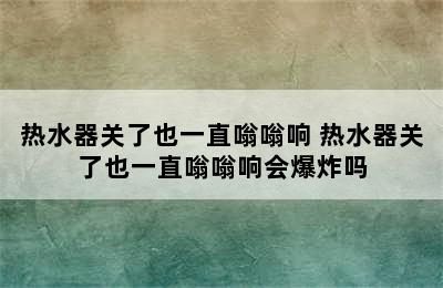 热水器关了也一直嗡嗡响 热水器关了也一直嗡嗡响会爆炸吗